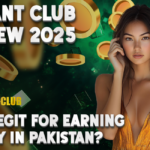 A vibrant promotional image for "Basant Club Review 2025" featuring a young woman in a gold dress, surrounded by golden coins and a green background. The text reads: "Basant Club Review 2025: Is it Legit for Earning Money in Pakistan?" with the Basant Club logo displayed prominently.